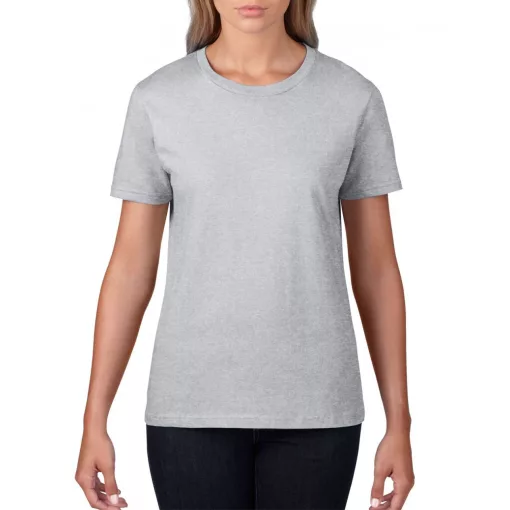 Női póló Gildan GIL4100 premium Cotton póló -L, RS Sport Grey