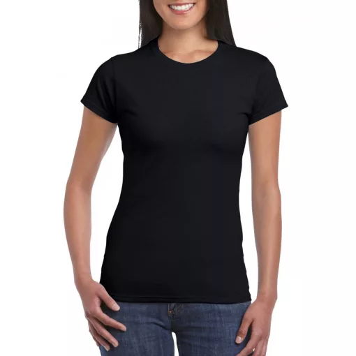 Női póló Gildan GIL64000 Softstyle -2XL, Black