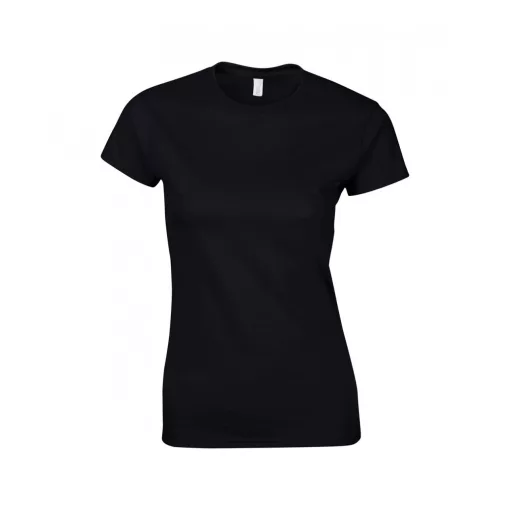 Női póló Gildan GIL64000 Softstyle -M, Black