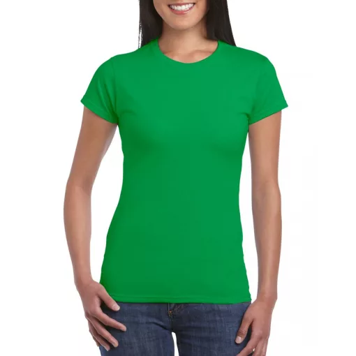 Női póló Gildan GIL64000 Softstyle -2XL, Irish Green