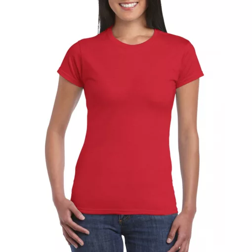 Női póló Gildan GIL64000 Softstyle -M, Red