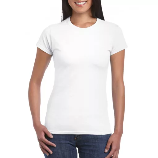 Női póló Gildan GIL64000 Softstyle -L, White