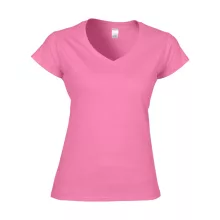 Női póló Gildan GIL64V00 Softstyle v-nyakú póló -XL, Azalea
