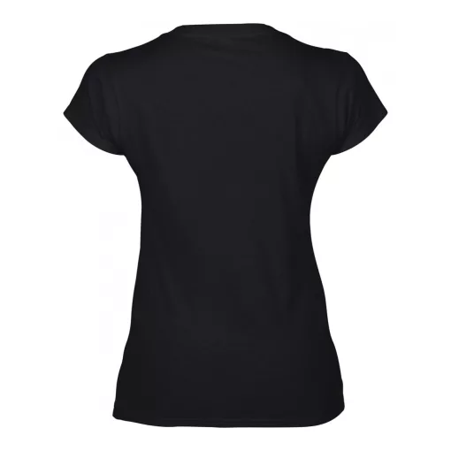 Női póló Gildan GIL64V00 Softstyle v-nyakú póló -2XL, Black