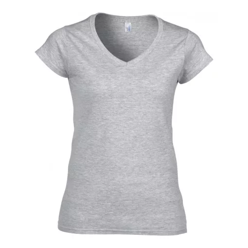 Női póló Gildan GIL64V00 Softstyle v-nyakú póló -2XL, RS Sport Grey