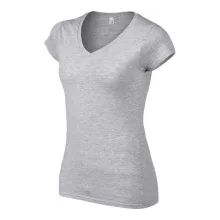 Női póló Gildan GIL64V00 Softstyle v-nyakú póló -2XL, RS Sport Grey