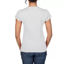 Női póló Gildan GIL64V00 Softstyle v-nyakú póló -XL, White
