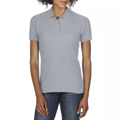 Női galléros póló Gildan GIL75800 Dryblend Ladies Double piqué polo -S, RS Sport Grey