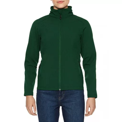Női kabát Gildan GILSS800 Hammer Ladies Softshell Jacket -XL, Forest Green