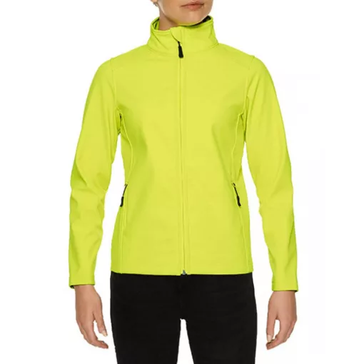 Női kabát Gildan GILSS800 Hammer Ladies Softshell Jacket -XL, Safety Green