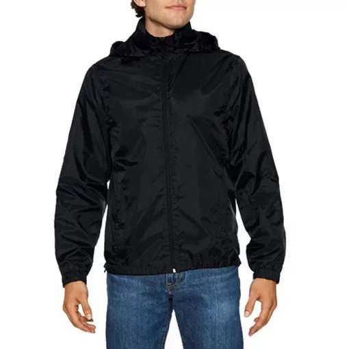 Uniszex széldzseki Gildan GIWR800 Hammer Windwear Jacket -S, Black