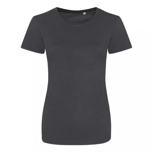 Női póló Just Ts JT001F Tri-Blend póló -XL, Heather Charcoal