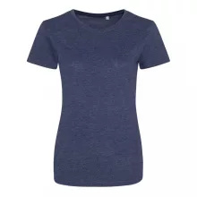 Női póló Just Ts JT001F Tri-Blend póló -XL, Heather Navy