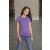   Női póló Just Ts JT001F Tri-Blend póló -XL, Heather Navy