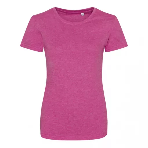 Női póló Just Ts JT001F Tri-Blend póló -XS, Heather Pink