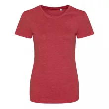 Női póló Just Ts JT001F Tri-Blend póló -XL, Heather Red