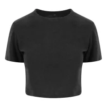 Női póló Just Ts JT006 Tri-Blend Rövid Fazonú póló -XL, Heather Black