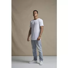Férfi póló Just Ts JT008 Westcoast Longline póló -2XL, Solid White