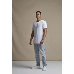   Férfi póló Just Ts JT008 Westcoast Longline póló -2XL, Solid White