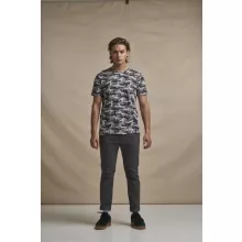 Uniszex póló Just Ts JT034 Camopóló -M, Red Camo