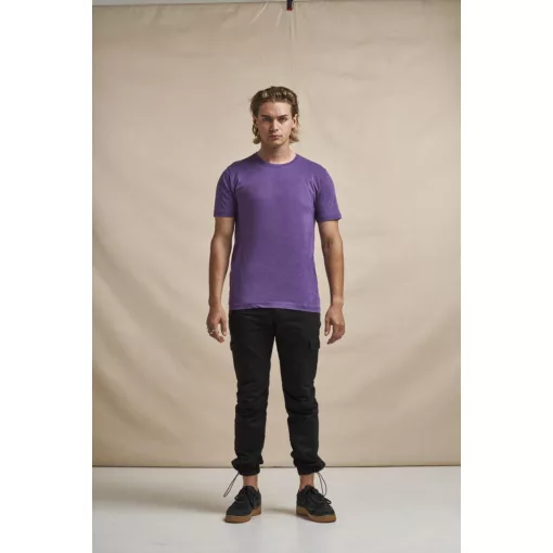 Uniszex póló Just Ts JT099 Washed póló -XL, Washed Charcoal