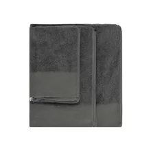Uniszex törölköző Kariban KA101 Organic Bath Towel -Egy méret, Iron Grey