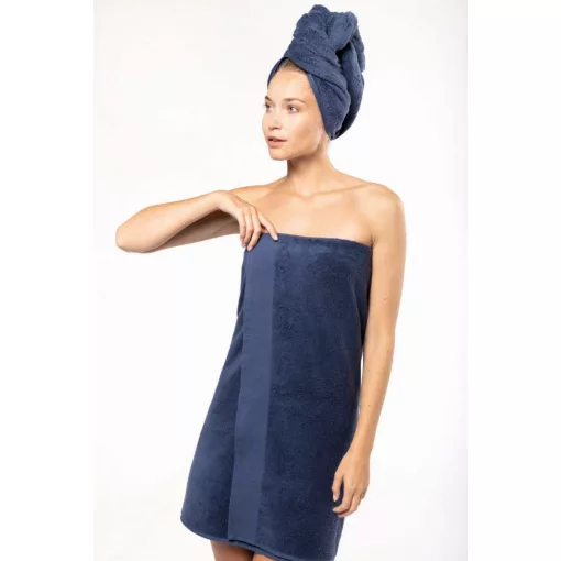 Uniszex törölköző Kariban KA101 Organic Bath Towel -Egy méret, Iron Grey