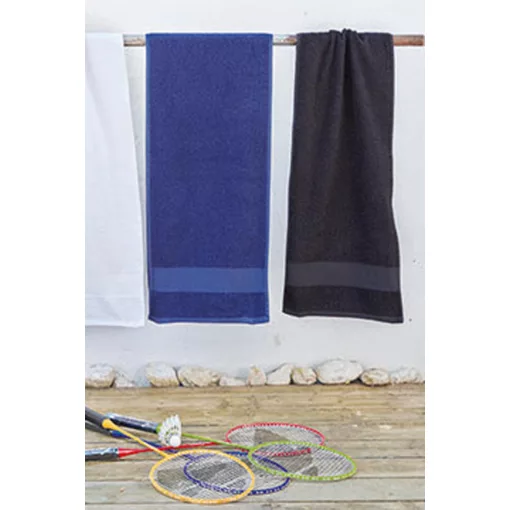 Uniszex törölköző Kariban KA108 Sports Towel -Egy méret, Navy