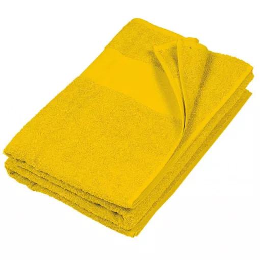 Uniszex törölköző Kariban KA111 Beach Towel -100X150, True Yellow