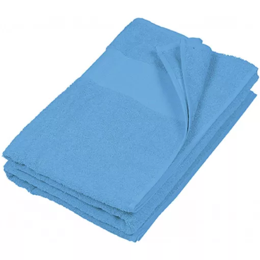 Uniszex törölköző Kariban KA112 Hand Towel -50X100, Azur Blue