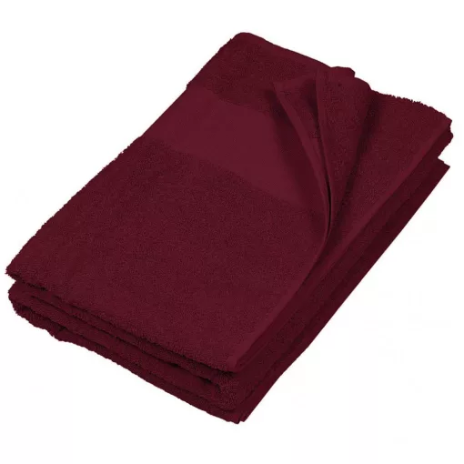 Uniszex törölköző Kariban KA112 Hand Towel -50X100, Bordeaux