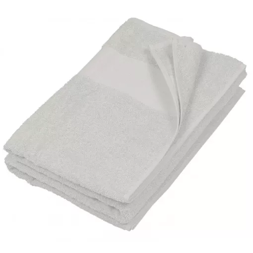 Uniszex törölköző Kariban KA112 Hand Towel -50X100, Light Grey