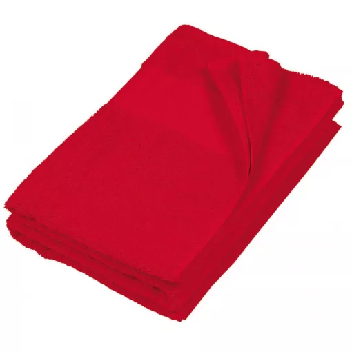 Uniszex törölköző Kariban KA112 Hand Towel -50X100, Red