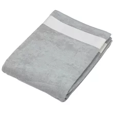 Uniszex törölköző Kariban KA118 Beach Towel -100X160, Light Grey/White