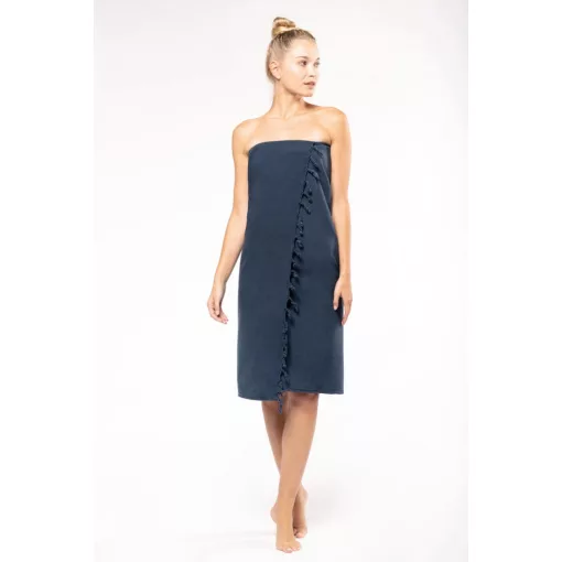 Uniszex törölköző Kariban KA133 vintage Fouta -Egy méret, Vintage Graphite