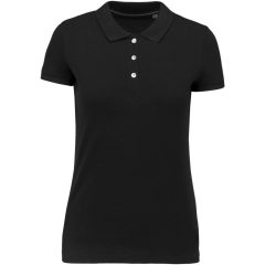 Női galléros póló Kariban KA2001 Ladies Supima Short Sleeve polo Shirt -2XL, Black