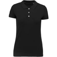 Női galléros póló Kariban KA2001 Ladies Supima Short Sleeve polo Shirt -XS, Black