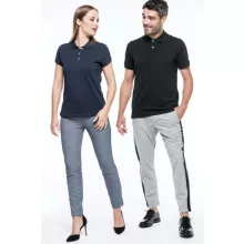 Női galléros póló Kariban KA2001 Ladies Supima Short Sleeve polo Shirt -M, Navy