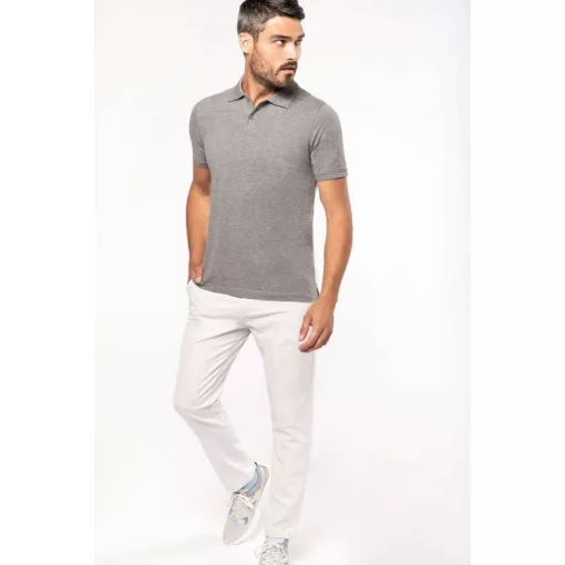 Férfi póló Kariban KA2025 Men S Organic 180 piqué polo Shirt -4XL, Black