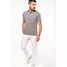 Férfi póló Kariban KA2025 Men S Organic 180 piqué polo Shirt -L, Black