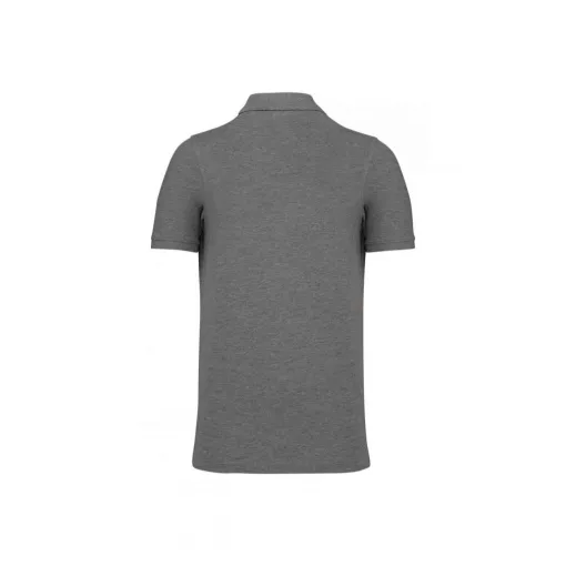 Férfi póló Kariban KA2025 Men S Organic 180 piqué polo Shirt -S, Grey Heather