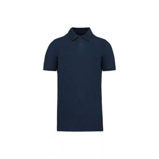 Férfi póló Kariban KA2025 Men S Organic 180 piqué polo Shirt -4XL, Navy