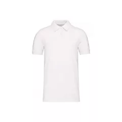 Férfi póló Kariban KA2025 Men S Organic 180 piqué polo Shirt -L, White