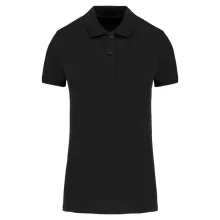 Női galléros póló Kariban KA2026 Ladies Organic 180 piqué polo Shirt -L, Black
