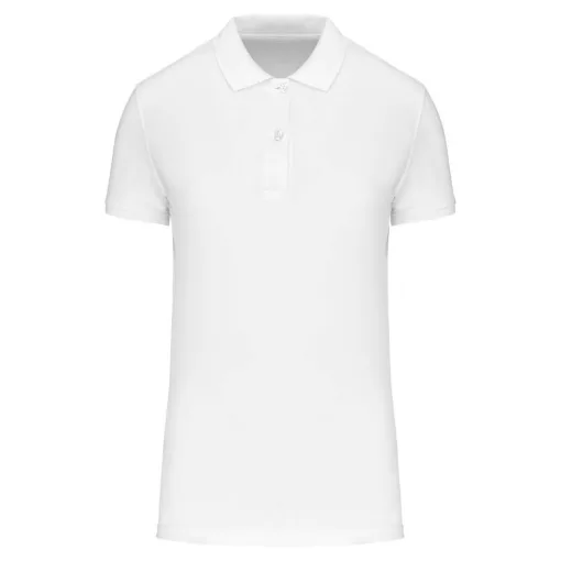 Női galléros póló Kariban KA2026 Ladies Organic 180 piqué polo Shirt -L, White