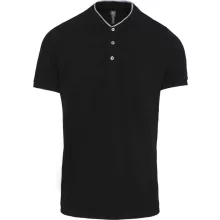 Férfi galléros póló Kariban KA223 Men S Short Sleeve polo Shirt With Mandarin Collar -