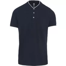 Férfi galléros póló Kariban KA223 Men S Short Sleeve polo Shirt With Mandarin Collar -