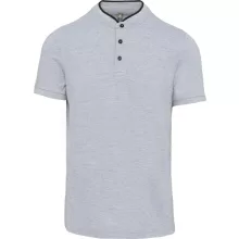 Férfi galléros póló Kariban KA223 Men S Short Sleeve polo Shirt With Mandarin Collar -