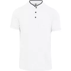 Férfi galléros póló Kariban KA223 Men S Short Sleeve polo Shirt With Mandarin Collar -