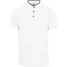 Férfi galléros póló Kariban KA223 Men S Short Sleeve polo Shirt With Mandarin Collar -